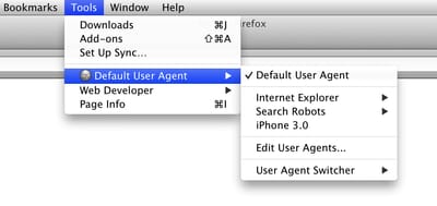 User Agent Switcher